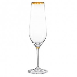 Бокалы для шампанского Аморосо M8426 200 мл. 2 шт. Crystalex Bohemia