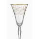 Бокалы для шампанского Виктория Q7917 золотая полоса+панто 180 мл. 6 шт. Crystalex Bohemia