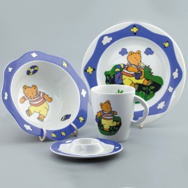Набор детской посуды из фарфора 9490