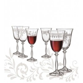 Бокалы для вина Анжела 40600/28010 Royal 350 мл. 6 шт. Crystalex Bohemia