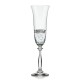 Бокалы для шампанского Анжела 40600/Q8997 платиновые кружева/широкий кант 190 мл. 6 шт. Crystalex Bohemia