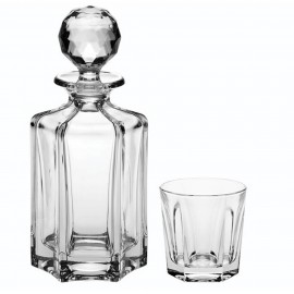 Набор для виски "VICTORIA", 1 штоф 750 мл + 6 стаканов (250 мл) из хрусталя Crystal Bohemia