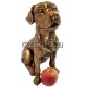 Статуэтка собака бронзовое напыление