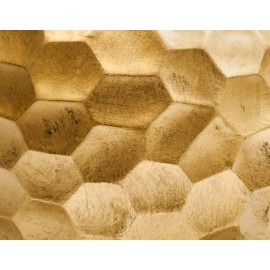 Кашпо Ergo Comb полусфера состаренное золото в-24 см, д-31 см