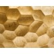 Кашпо Ergo Comb полусфера состаренное золото в-31 см, д-41 см