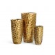 Кашпо Ergo Comb высокий закругленный конус состаренное золото в-77 см, д-42 см