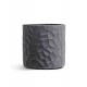 Кашпо Ergo Comb цилиндр дымчато-серый бетон в-36 см, д-36 см