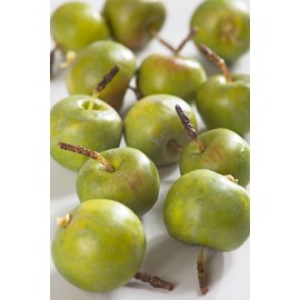 Яблочки-мини зеленые в коробке 4 см