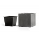 Кашпо Effectory Beton куб тёмно-серый бетон 20х20х20 см (без технич.кашпо)