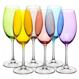 Бокал для белого вина MILVUSColor mix цветная чаша 300 мл