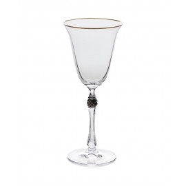 Бокал для белого вина PARUS Декор Отводка платина платиновый шар 185 мл
