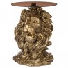 Стол голова льва бронза со стелом