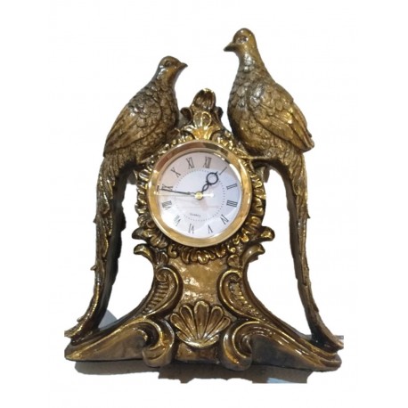 Часы Птицы 35 см бронза